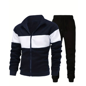 ชุดวอร์มผ้าฟลีซแบบมีฮู้ดและกางเกงขายาว ชุดกีฬาสำหรับออกกำลังกายในยิม ชุดออกกำลังกายพร้อมโลโก้สั่งทำ ชุดวอร์มผู้ชายแบบสั่งทำ ชุดวอร์มสำหรับวิ่งจ๊อกกิ้ง - Product Image 1
