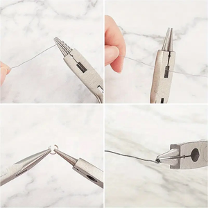 Pince de précision professionnelle en acier inoxydable pour coupe-fil de nez et pliage côté bijoux à bricoler soi-même faisant des outils et équipement - Product Image 4
