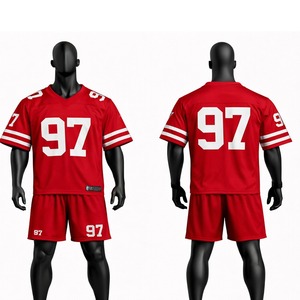Custom American <b>Football</b> Jersey and Shorts Set Breathable Sports Wear American <b>Football</b> Jersey and Shorts Set for Unisex - Product Image 4