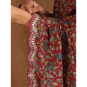 Designer Party Wear Saree con impresión digital y bordado Trabajo Borde para vestidos de baile - Product Image 2