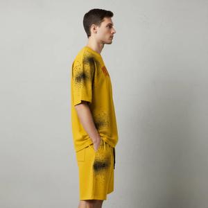 Ensemble short et t-shirt décontracté d'été pour homme avec logo personnalisé, nouveau design, sérigraphié, deux pièces, couleur unie - Product Image 3