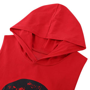 Camisetas sin mangas de algodón góticas de punto para hombre, con estampado floral digital, cuello redondo, anti-bolitas, para correr, estilo musculoso, para verano - Product Image 4