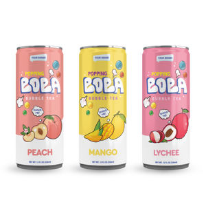 Boisson gazeuse aromatisée aux fruits TROPIPOPI, rafraîchissante, en canette de 330 ml, 10 saveurs, certifiée HACCP/Halal/FSSC, idéale à servir au froid, prête pour l'OEM - Product Image 6