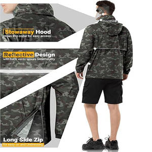 Veste de pluie avec capuche pour homme, tendance, de qualité supérieure, légère, coupe-vent, par Dress Sports - Product Image 6