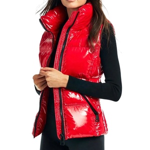 OEM Services Women's Vest Bubble Gilet Winter Waterproof Plus Size Custom Logo Eco-Friendly Detachable Collar Bubble Jackets - Product Image 1