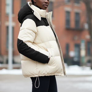 Chaqueta Bomber Impermeable de Lujo Hecha a Medida, Talla Grande, Rellena de Algodón, con Cuello Alto y Logotipo Frontal, Ligera para Uso en Exteriores - Product Image 5