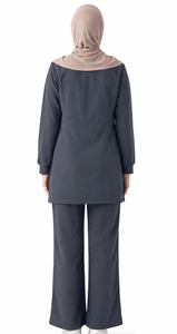 Doctors Nurses <b>Plus</b> <b>Size</b> Custom Logo <b>Scrub</b> Sets for Hospital Use-Cotton Dobby Fabric Stretch Unisex <b>Scrub</b> Tops - Product Image 2