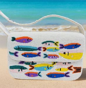 Bolso de Hombro Decorativo Premium con Cuentas, Bolso de Mano Bordado Hecho a Mano para Mujer, Bolso de Boutique para Bodas y Fiestas, Clutch de Noche - Product Image 5
