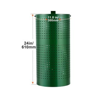 Contenitore per Rifiuti di Cani da Esterno da 11,5 Galloni con 50 Sacchetti, Coperchio e Clip per Sacchetti, Stazione per Rifiuti di Animali Domestici, Cestino per Escrementi di Cane in Amido di Mais - Product Image 2