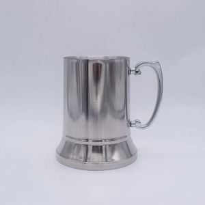 Más Vendido: Jarra de Cerveza de Acero Inoxidable de Doble Pared, 1 Pinta, Lisa y Recta, Estilo Pewter - Product Image 3
