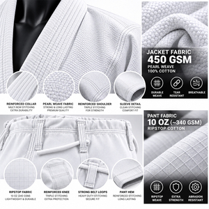 Fábrica de Kimonos de Jiu Jitsu, Kimono de Jiu Jitsu Brasileño Personalizado, Uniforme de Jiu Jitsu Brasileño, Fabricante de Marca Privada al por Mayor OEM ODM - Product Image 5