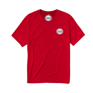 High Elasticity <b>Compression</b> Gym T-<b>Shirt</b> 100% Organic Cotton Athletic Training Top Short Sleeve Custom Logo Regular Fit Fitness - Product Image 5