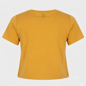 Camiseta Corta Informal de Moda para Mujer, Ecológica, 100% Algodón, Tejido de Felpa, Elegante y Cómoda para el Verano - Product Image 2