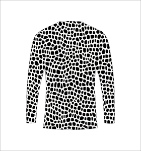 Black White <b>Giraffe</b> Print Long Sleeve Athletic <b>Shirt</b> Lightweight Fitness Training Tee - Product Image 5