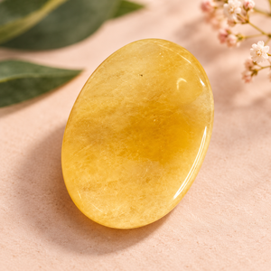 Calcita Amarilla Natural, Gema Suelta Ovalada, Cabujón Pulido para Joyería - Product Image 3