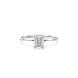 Anillo de Compromiso con Diamante Corte Esmeralda de 1.04 Quilates REYES, Certificado GRA, Plata de Ley 925, Regalo de Boda, Joyería Fina - Product Image 2