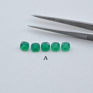 Piedras Preciosas Sueltas de Ónice Verde Natural de 7 mm, Corte Cojín Facetado, Pulido, Venta al por Mayor, Fabricante, Todos los Tamaños Personalizados Disponibles - Product Image 4