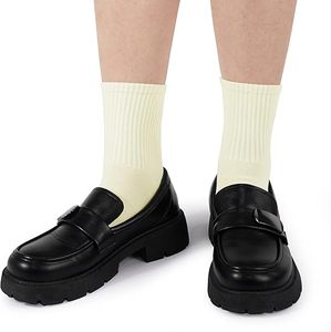 Customized Logo Cuff Body Casual Knitted Breathable Eco-Friendly <b>Socks</b> - Product Image 5