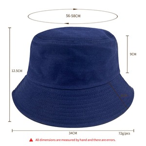 Custom Printed <b>Bucket</b> <b>Hats</b> Oem Factory Outdoor Sun Protection Fisherman <b>Reversible</b> Men Women Cotton <b>Hats</b> With Custom logo - Product Image 2