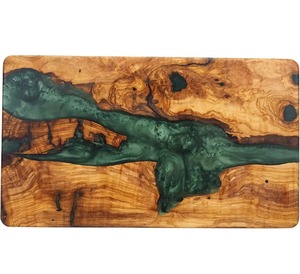 Tabla de Cortar de Madera y Resina de Alta Gama, Diseño Decorativo y Funcional, Superficie de Corte Duradera para Cocina - Product Image 3