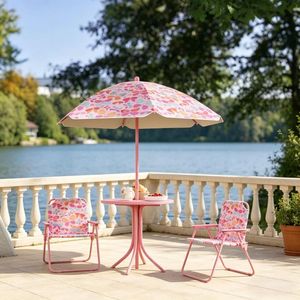 Set di Mobili per Bambini da Esterno - Tavolo Pieghevole con Sedie per il Gioco in Giardino o al Parco - Product Image 5