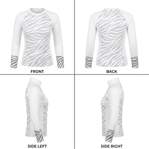 Chemise de protection contre les UV pour femmes UPF 50, manches longues, compression, séchage rapide, pour la natation, le surf, la plongée, la pêche, les sports nautiques - Product Image 4