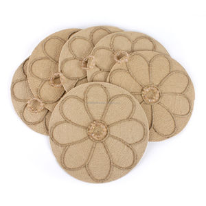 Mantel Individual de Rafia de Papel Ecológico con Cuentas, Mantel de Lujo para Mesa de Cocina, para Restaurantes y Hoteles - Product Image 2