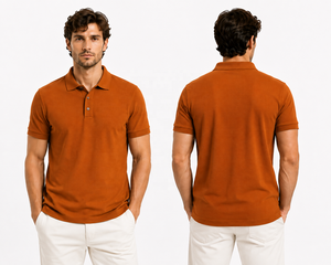 Men's Solid Formal Knitted 100% Cotton Short Sleeve <b>Collared</b> <b>T</b> <b>Shirts</b> Golf Tee - Product Image 5