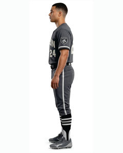 Ensemble uniforme de baseball personnalisé pour hommes, maillot en mesh, tenue d'équipe à manches courtes avec pantalon - Product Image 2