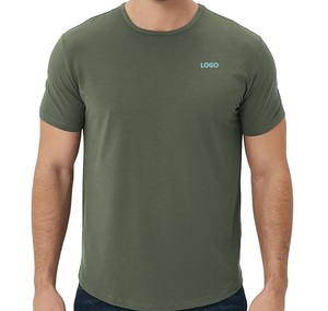 T-shirt pour homme en coton 100% tricoté doux de haute qualité - Personnalisable, anti-rides et respirant - Product Image 4