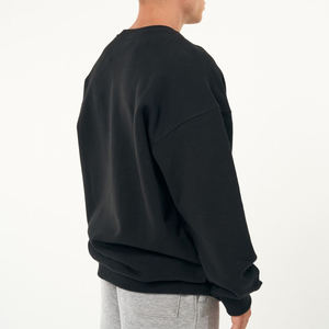 Sweat-shirt en molleton surdimensionné pour homme, avec broderie personnalisée pour les labels de streetwear, avec étiquette privée OEM. - Product Image 3