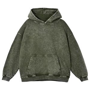 Men's Oversized Hooded Zip-Up Fleece Sweatshirt Solid <b>Purple</b> Color Casual Autumn Wear Pocket Design Regular Fit Knitted 2027 - Product Image 5