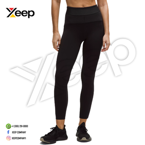 กางเกงเลกกิ้งออกกำลังกายสำหรับผู้หญิง แบบเต็มตัว ผ้าเนื้อแน่น ทนทาน แผ่นด้านหน้ารุ่น XC-WL-09 ซับเหงื่อ แห้งเร็ว ระบายอากาศได้ดี เอวสูง - Product Image 4