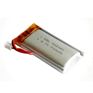 Venta al por mayor KRL902040 3,7 V 700mAh Lipo batería de polímero de litio buen precio para vibrador