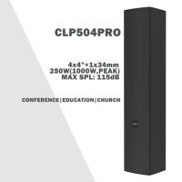 Hinar CLP504PRO 250W Enceinte colonne étanche 100V, haut-parleur PA professionnel pour système audio commercial extérieur