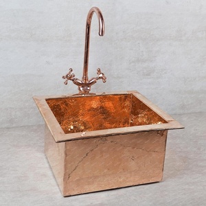 Lavabo de cobre, decoración sostenible, lavabo de cobre de diseño consciente, lavabo de cobre listo para el futuro, lavabo de cobre inteligente, cobre de lujo - Product Image 5