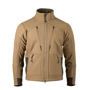 OEM Custom <b>Mens</b> Coyote Tan Softshell <b>Jacket</b> Thermal Fleece Lined <b>Field</b> Coat Outdoor Tactical Hunting Apparel - Product Image 1
