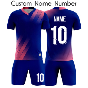 Uniforme de Fútbol para Hombre, Color Azul Coral, Estampado Geométrico, Poliéster que Absorbe la Humedad, Manga Corta, Corte Atlético, para Todas las Temporadas - Product Image 3