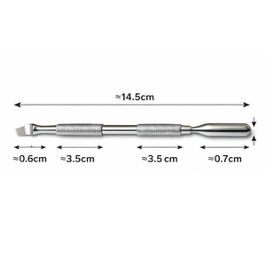 Dual-End Stainless Steel Nail Cuticle Pusher <b>Tool</b> Reusable Cuticle Pusher - Product Image 4