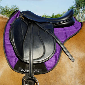 Almohadillas de Silla de Montar de Alta Calidad con Flujo de Aire, Almohadilla de Lujo para Salto, Color Morado - Product Image 2