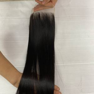 Extensiones de cabello humano, pelo liso de hueso de vietnam, pelo crudo súper doble, HD, encaje suizo transparente - Product Image 3
