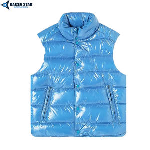 Gilet matelassé en laine écologique coupe-vent pour homme, col montant, fermeture éclair, protection anti-UV, rembourrage en polyester - Product Image 2