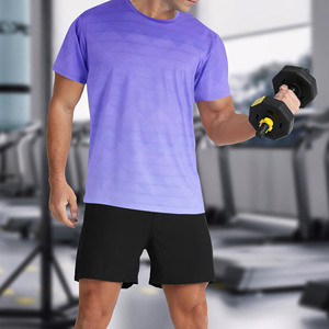 T-shirt de sport décontracté en polyester ultra doux et respirant à col rond – Produit de luxe - Product Image 2