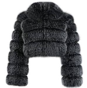 Chaqueta de Piel Sintética Blanca, Chaqueta Corta y Esponjosa, Chaqueta Gruesa de Talla Grande, Ropa Exterior con Cierre de Cremallera, Chaqueta de Piel Sintética - Product Image 6