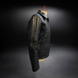 Stylish <b>Leather</b> Outerwear With Artistic Raised Pattern And Smooth Finish For Modern Fashion Collections Embossed <b>Leather</b> <b>Jacket</b> - Product Image 6