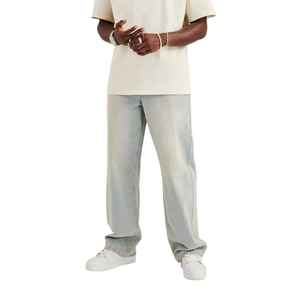 Manufacturer Direct Men's Wholesale Breathable Casual Dark Straight Solid Denim Jeans Embroidery for Summer Autumn Winter - Product Image 4