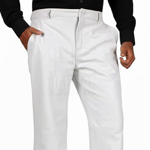 Comfortable <b>Men</b> Leather <b>Pants</b> Premium Quality Soft Leather Classic Style <b>For</b> Casual Adult Use - Product Image 4