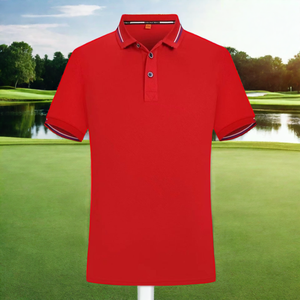 Polo de Golf de Alto Rendimiento para Hombre y Mujer 2026, Manga Corta, Corte Entallado, Rojo, Negro y Blanco, Ropa Deportiva HD - Product Image 3