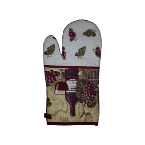 2024 vente en gros 100% coton imprimé four mitaines porte-Pot néoprène chirurgical coton ouate cuisson micro-ondes utiliser thème de noël - Product Image 3