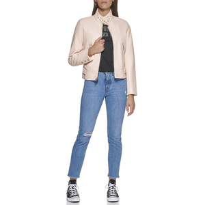 Premium <b>Women</b> Leather <b>Jacket</b> <b>for</b> Autumn Winter Collection with Soft Leather and Private Label Service - Product Image 4